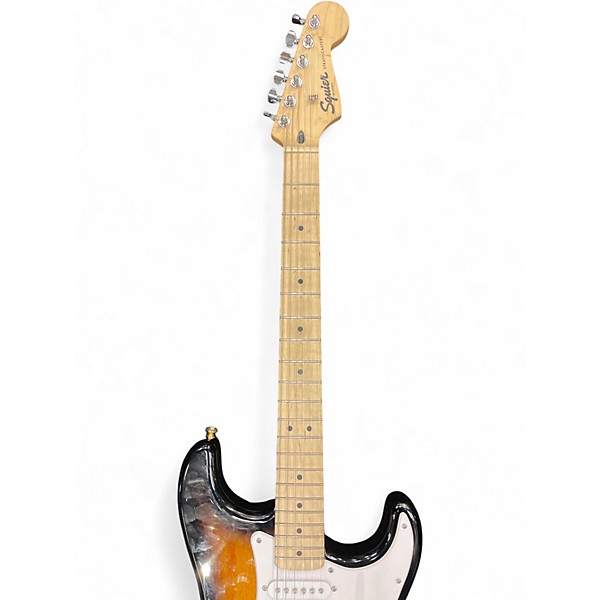 Used Squier Affinity Stratocaster 3 Tone Sunburst Solid Body Electric Guitar