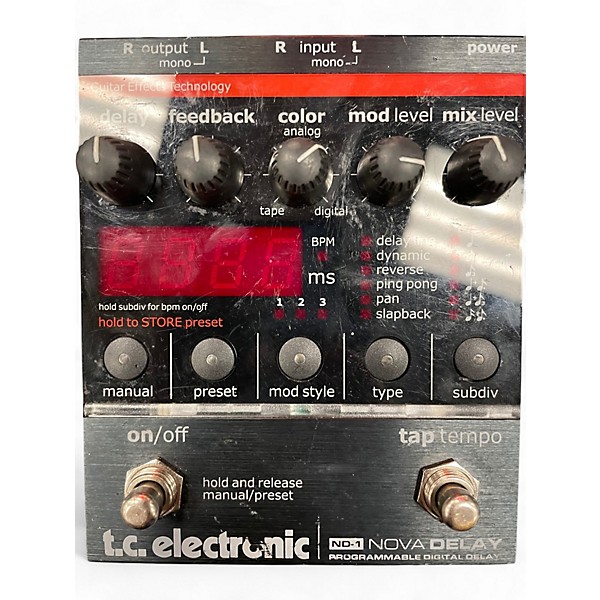 Used TC Electronic ND1 Nova Delay Effect Pedal