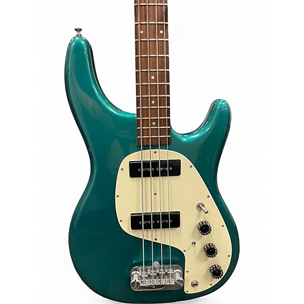 Vintage 1980s Guild SB-202 TEAL Electric Bass Guitar
