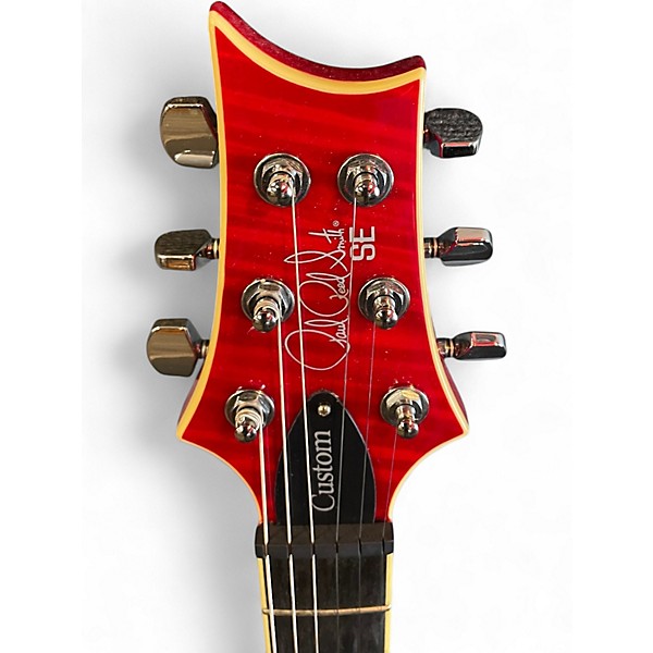 Used PRS SE Custom 24 Cherry Sunburst Solid Body Electric Guitar