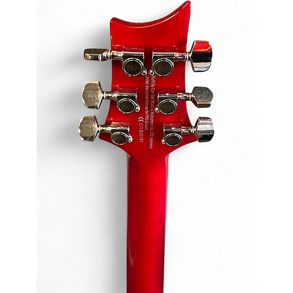 Used PRS SE Custom 24 Cherry Sunburst Solid Body Electric Guitar