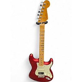 Used 2008 Fender 1960 Stratocaster Relic Red Solid Body Electric Guitar