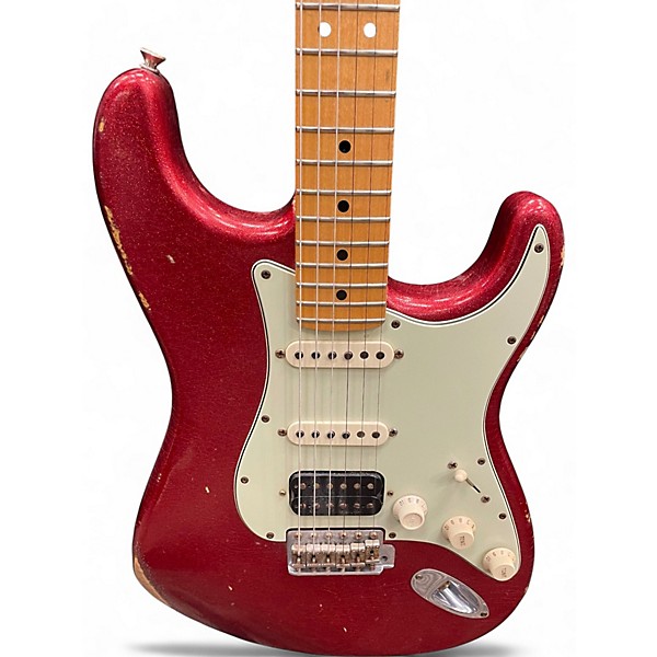 Used 2008 Fender 1960 Stratocaster Relic Red Solid Body Electric Guitar