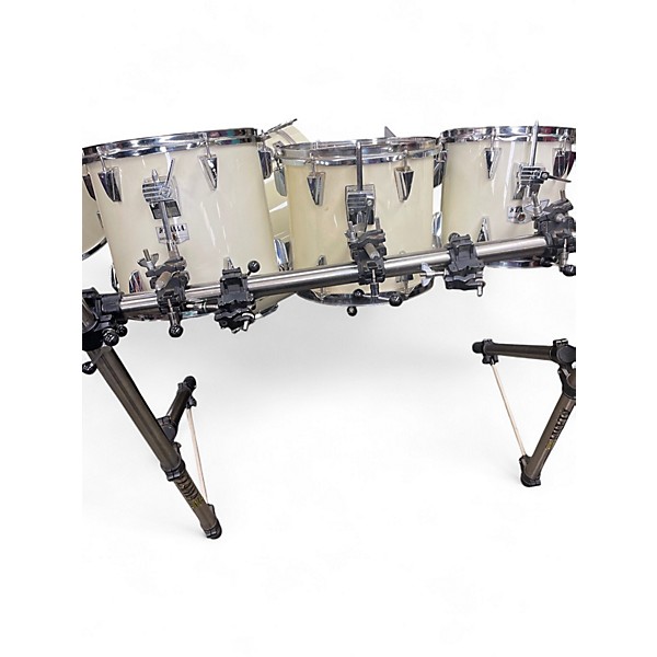 Used 1980s TAMA 5 Piece GRANDSTAR Antique White Drum Kit