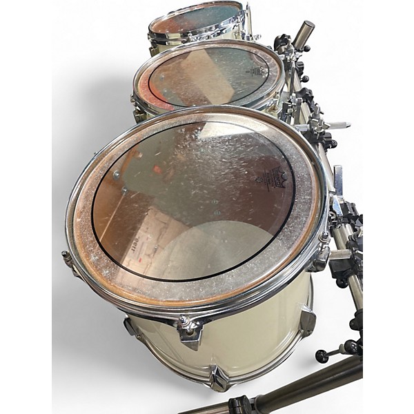 Used 1980s TAMA 5 Piece GRANDSTAR Antique White Drum Kit