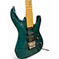 Used ESP LTD MH103QM Metallic Aqua Marine Solid Body Electric Guitar