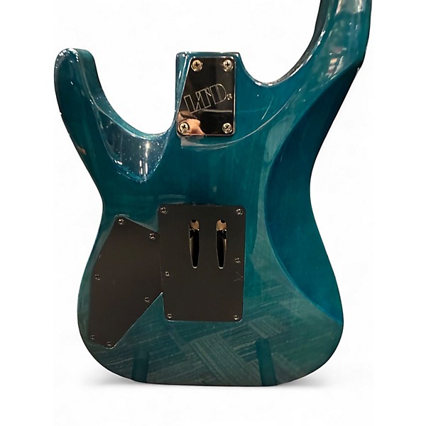 Used ESP LTD MH103QM Metallic Aqua Marine Solid Body Electric Guitar