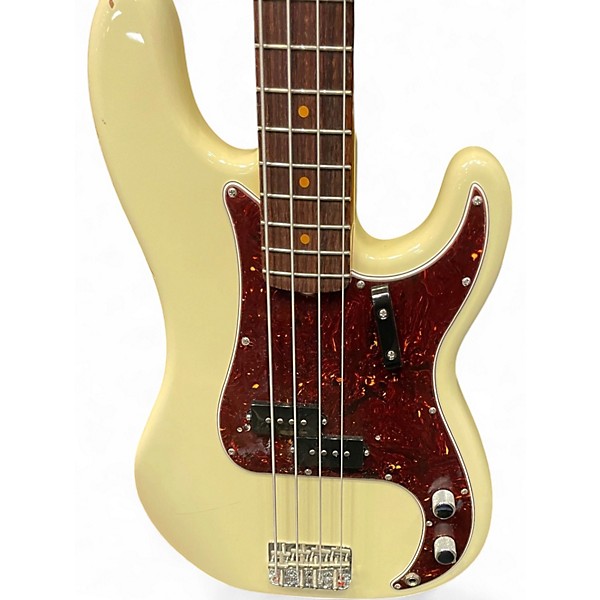 Used 2024 Fender AMERICAN VINTAGE II 1960 P BAS Olympic White Electric Bass Guitar
