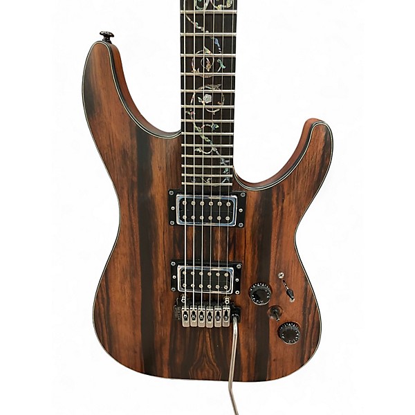 Used 2024 Schecter Guitar Research C1 EXOTIC EBONY Natural Solid Body Electric Guitar