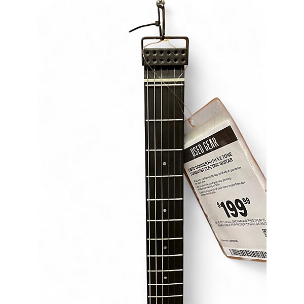 Used Donner HUSH X 2 Tone Sunburst Electric Guitar