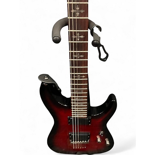 Used Schecter Guitar Research Demon 6 CRIMSON RED Solid Body Electric Guitar