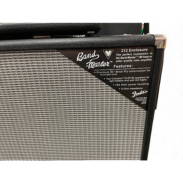 Used Fender Band Master VM212 160W 2x12 Guitar Cabinet
