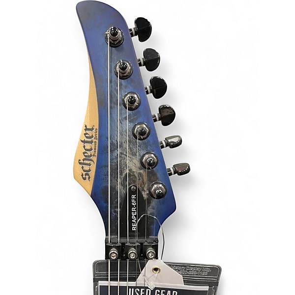 Used Schecter Guitar Research REAPER 6 FR SATIN SKY Solid Body Electric Guitar