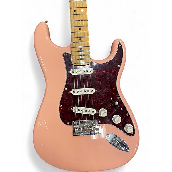 Used Fender Player Stratocaster Limited Edition 75th Anniversary Shell Pink Solid Body Electric Guitar