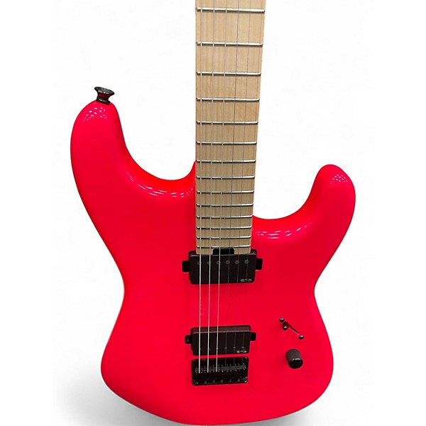 Used Charvel SEAN LONG SIGNATURE PRO MOD NEON PINK Solid Body Electric Guitar
