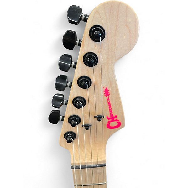 Used Charvel SEAN LONG SIGNATURE PRO MOD NEON PINK Solid Body Electric Guitar