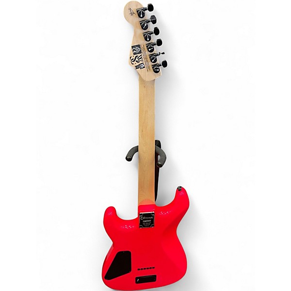 Used Charvel SEAN LONG SIGNATURE PRO MOD NEON PINK Solid Body Electric Guitar
