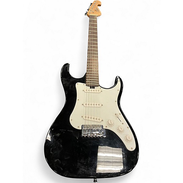 Used Lyon By Washburn ELECTRIC GUITAR Black Solid Body Electric Guitar