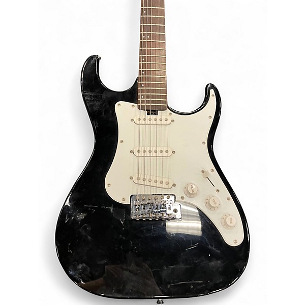 Used Lyon By Washburn ELECTRIC GUITAR Black Solid Body Electric Guitar