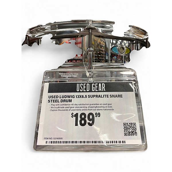 Used Ludwig 13X6.5 Supralite Snare STEEL Drum