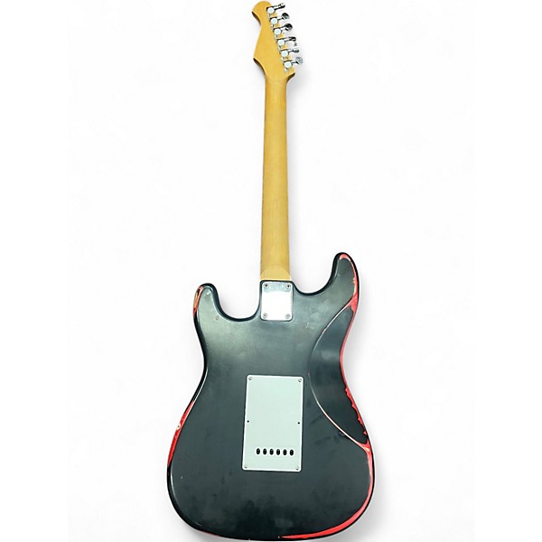 Used Aria DOUBLE CUT RED/BLACK Solid Body Electric Guitar