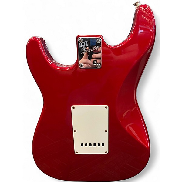 Used Squier Affinity Stratocaster Candy Apple Red Solid Body Electric Guitar