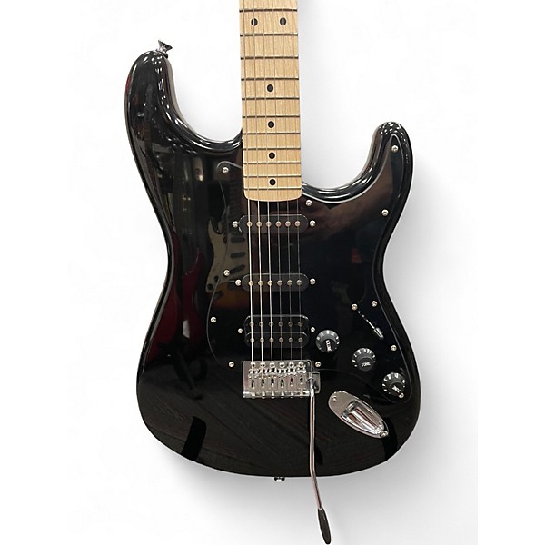Used Squier Affinity Stratocaster Black Solid Body Electric Guitar