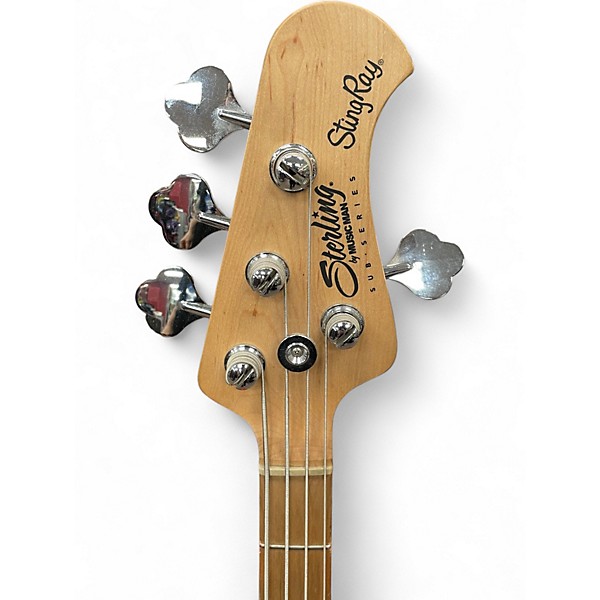 Used Sterling by Music Man Sub 4 Black Electric Bass Guitar