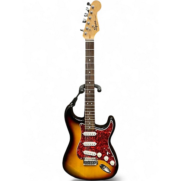 Used Squier STRAT S/S/S Sunburst Solid Body Electric Guitar