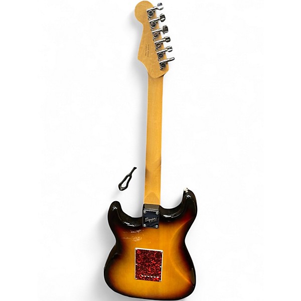 Used Squier STRAT S/S/S Sunburst Solid Body Electric Guitar