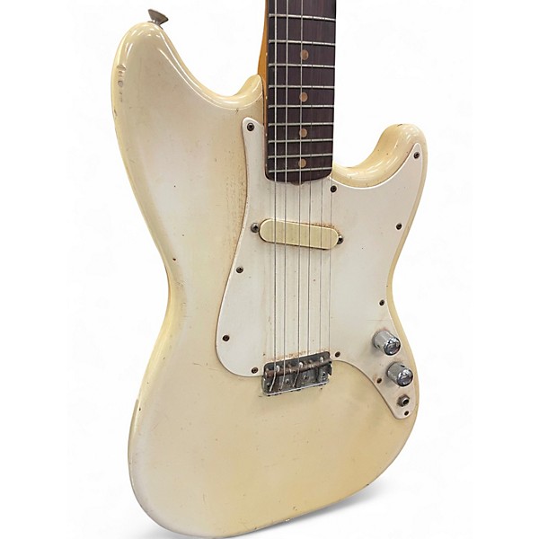 Vintage 1962 Fender Musicmaster White Solid Body Electric Guitar
