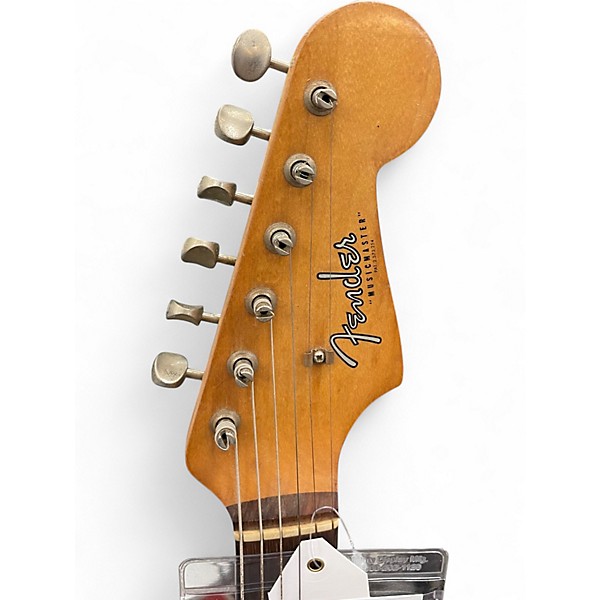 Vintage 1962 Fender Musicmaster White Solid Body Electric Guitar