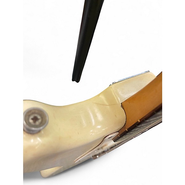 Vintage 1962 Fender Musicmaster White Solid Body Electric Guitar