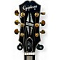 Used 2024 Epiphone Les Paul Custom Black and Gold Solid Body Electric Guitar