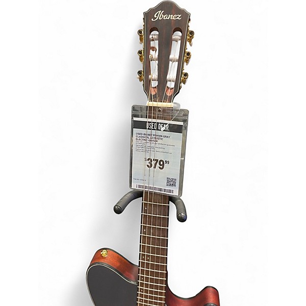 Used Ibanez FRH10N Gray Classical Acoustic Electric Guitar