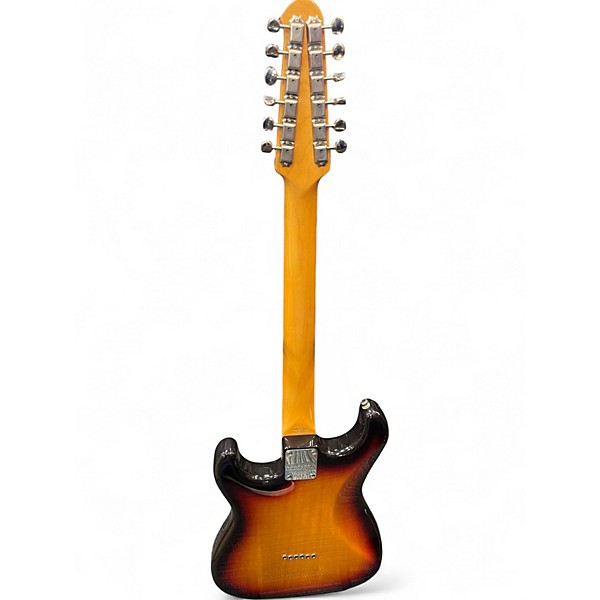 Used Fender XII 12 STRING 3 Tone Sunburst Solid Body Electric Guitar