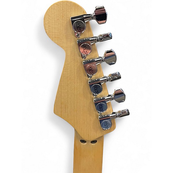 Used EVH Striped Series RED WITH BLACK STRIPES Solid Body Electric Guitar