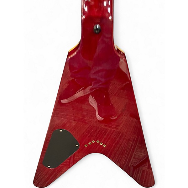 Used Dean V79 Crimson Red Trans Solid Body Electric Guitar