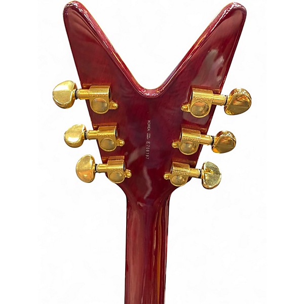 Used Dean V79 Crimson Red Trans Solid Body Electric Guitar