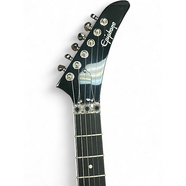 Used Epiphone Explorer Trans Black Solid Body Electric Guitar