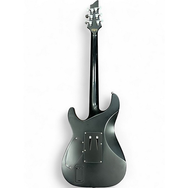 Used Schecter Guitar Research Damien Platinum Satin Black Solid Body Electric Guitar
