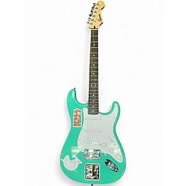 Used Squier SONIC STRATOCASTER AQUA Solid Body Electric Guitar