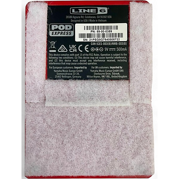 Used Line 6 Pocket Pod Express Amp Modeler Effect Processor