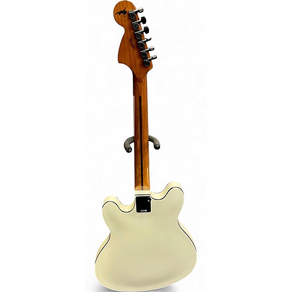 Used Fender Tom Delonge Signature Starcaster Olympic White Solid Body Electric Guitar