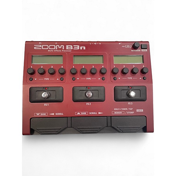Used Zoom B3 Bass FX And Amp Simulator Bass Effect Pedal