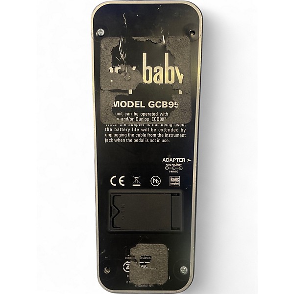 Used Dunlop GCB95 Original Crybaby Wah Effect Pedal