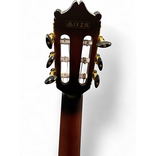 Used Ibanez GA35TCE Dark Violin Burst Classical Acoustic Electric Guitar