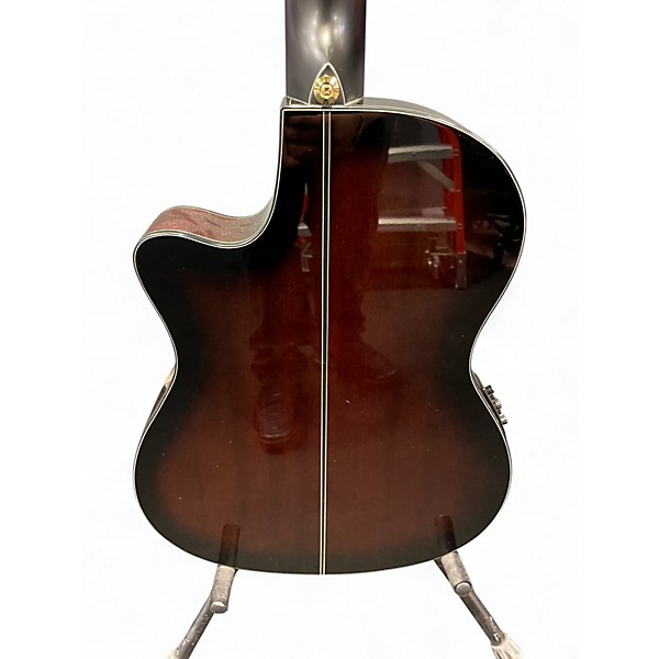 Used Ibanez GA35TCE Dark Violin Burst Classical Acoustic Electric Guitar