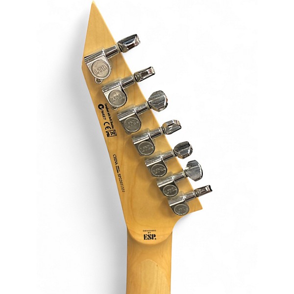 Used ESP LTD MH17 7 String Black Solid Body Electric Guitar