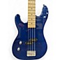 Used Davison ELECTRIC BASS Blue Electric Bass Guitar